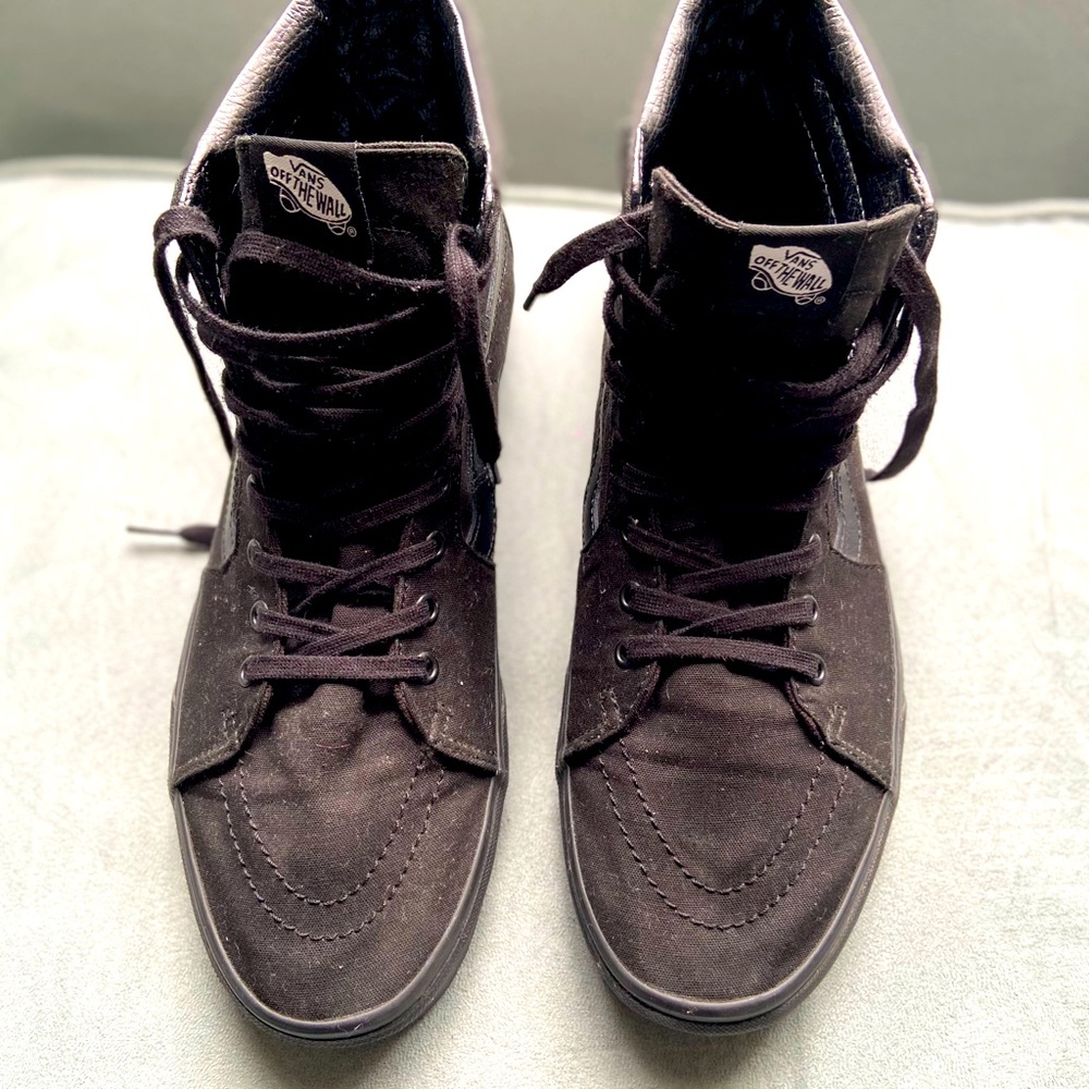 Vans all black high tops size 13